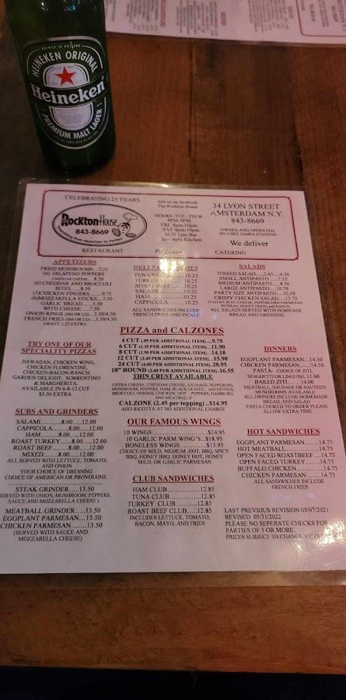 The Rockton House Menu image 1